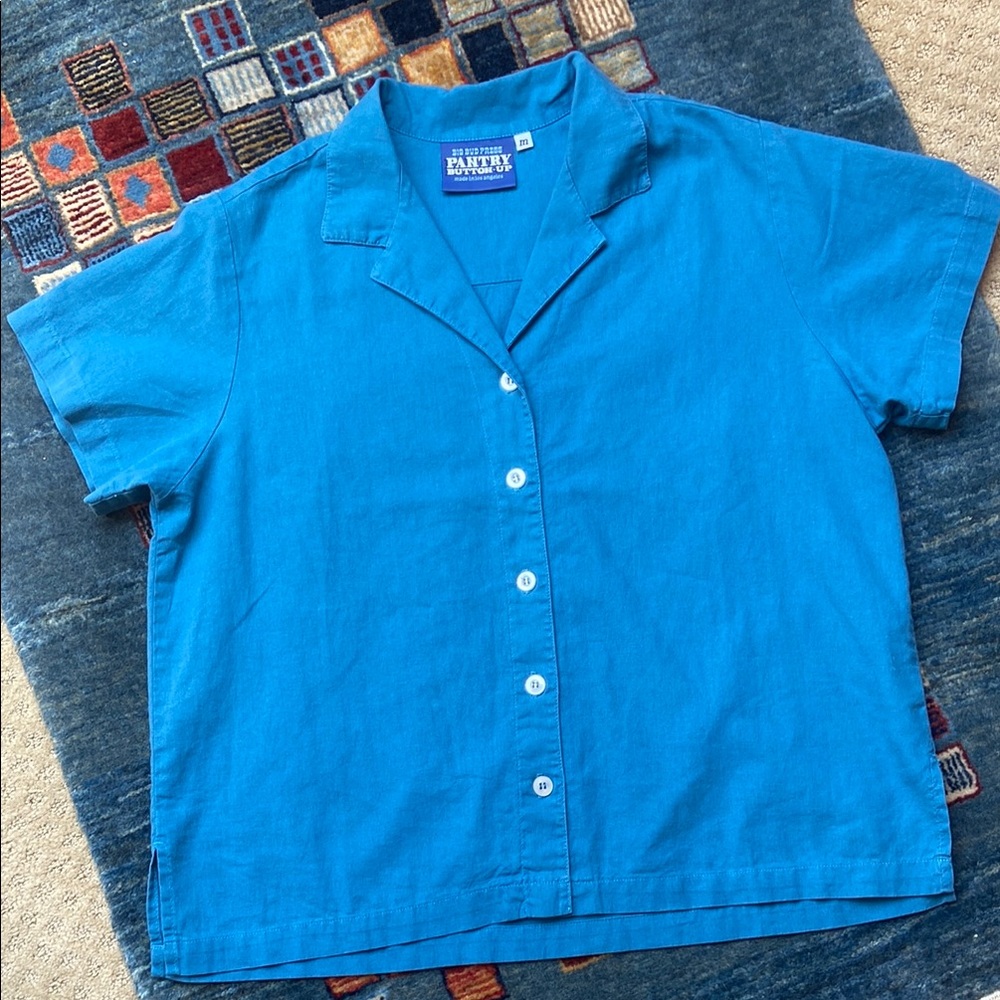 Big Bud Press Blue Button Down Shirt Relaxed Fit